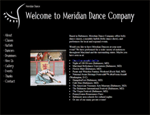 Tablet Screenshot of meridiandance.com